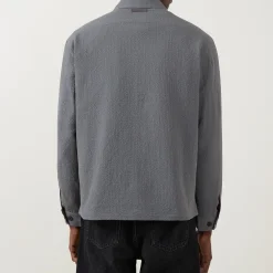 Seersucker Pocket Overshirt