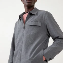 Seersucker Pocket Overshirt