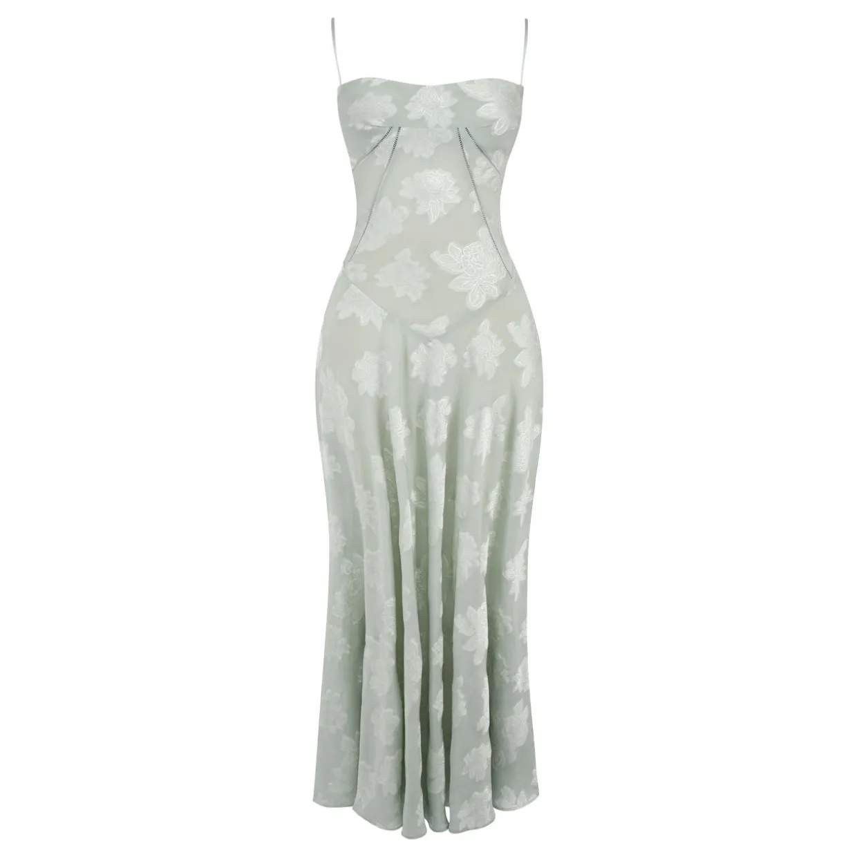 Seren Floral Lace Flared Dress