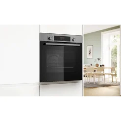 Series 4 Built-in Oven with Added Steam Function 60x60cm Stainless steel