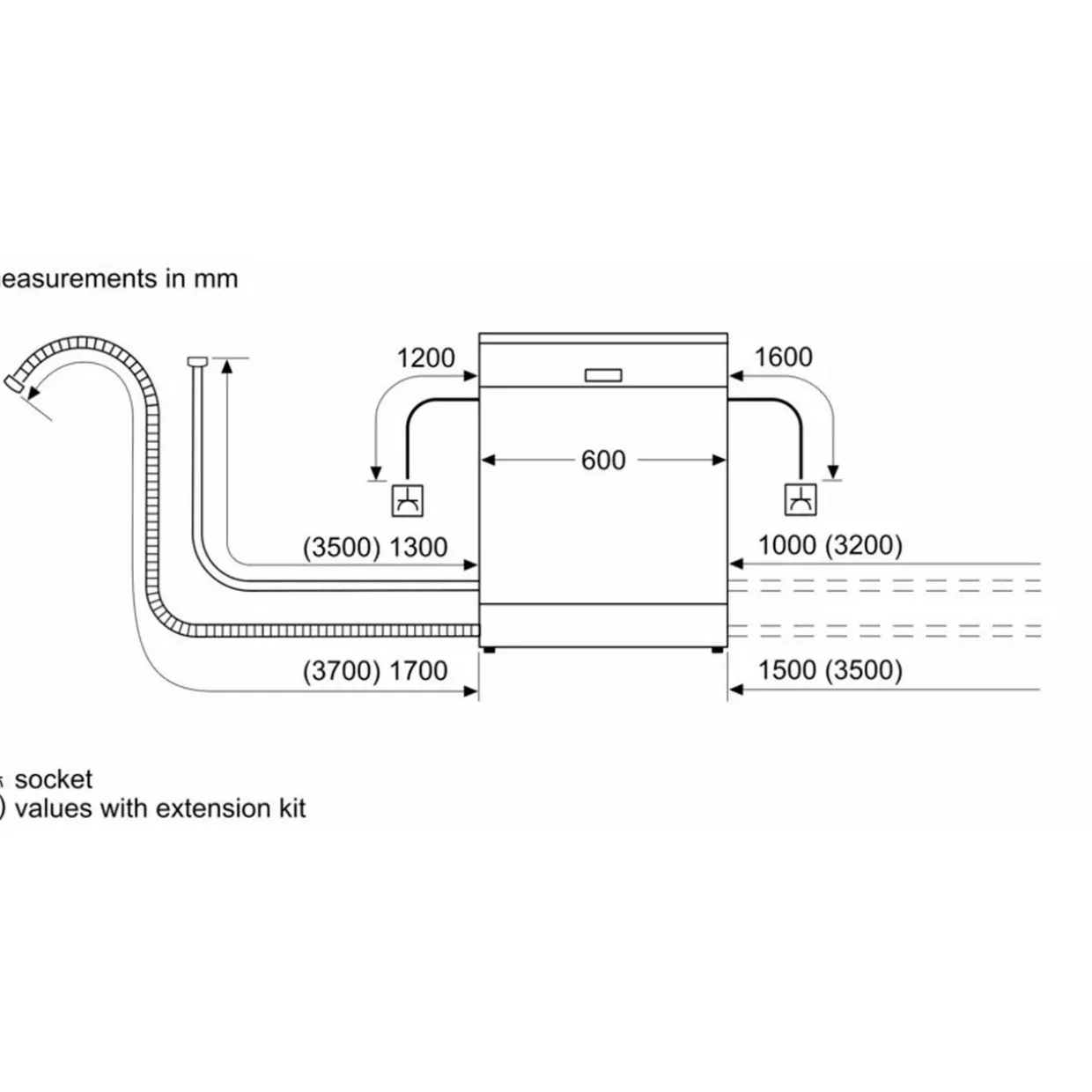 Series 2 Free-Standing Dishwasher 60cm Brushed