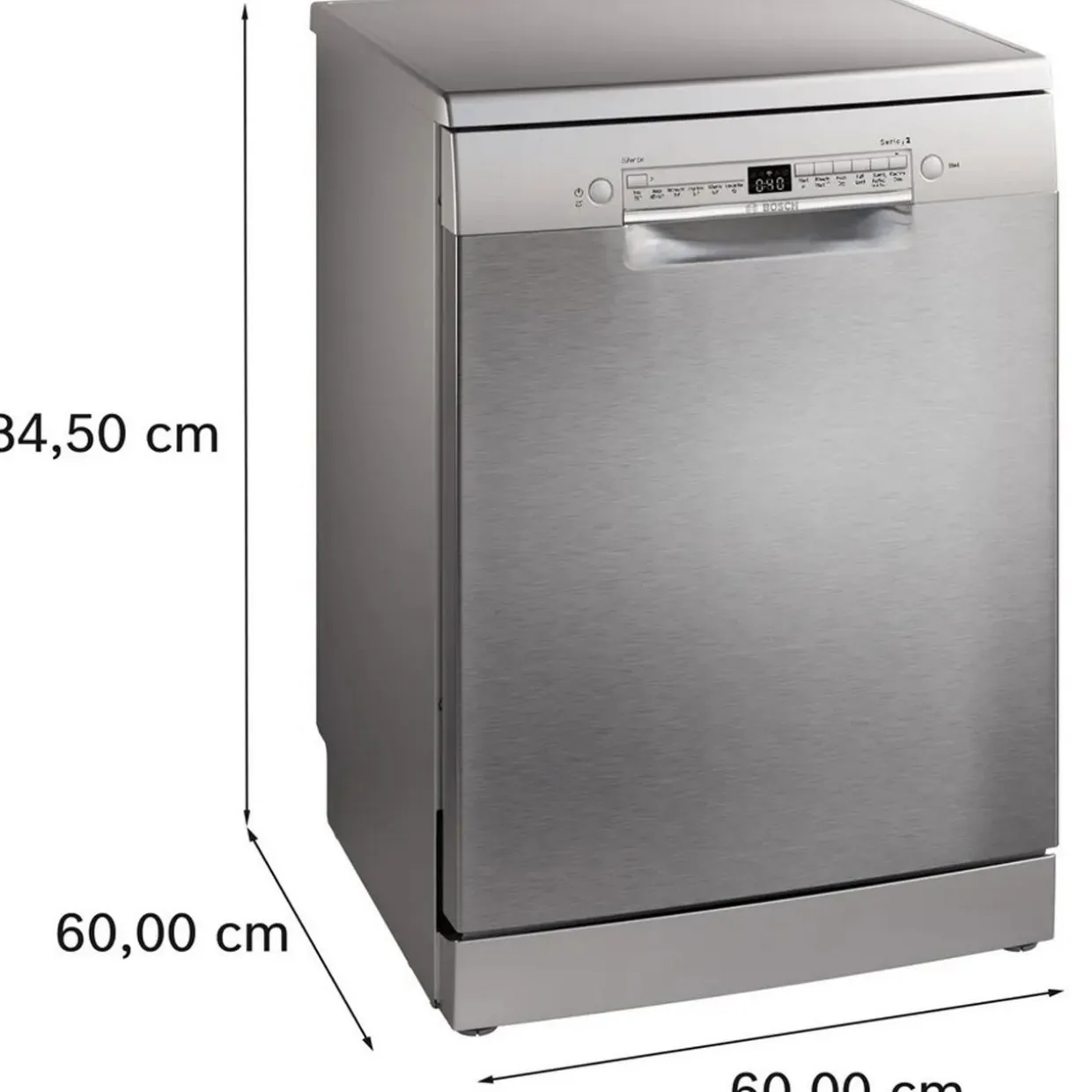 Series 2 Free-Standing Dishwasher 60cm Brushed