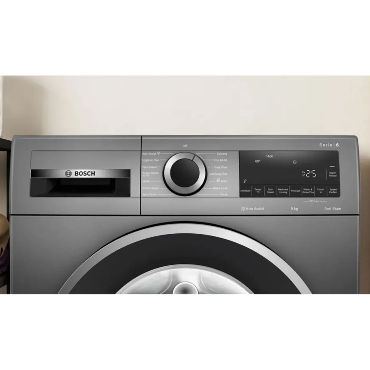 Series 6 Washing Machine, Front Loader 9 kg 1400 RPM
