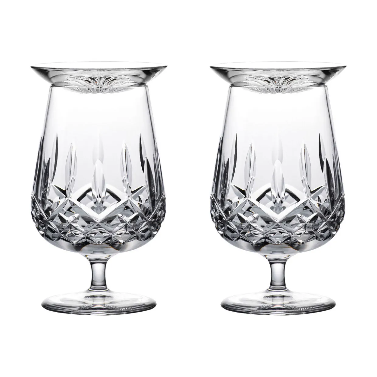 Set of 2 Connoisseur Lismore Snifter and Cap