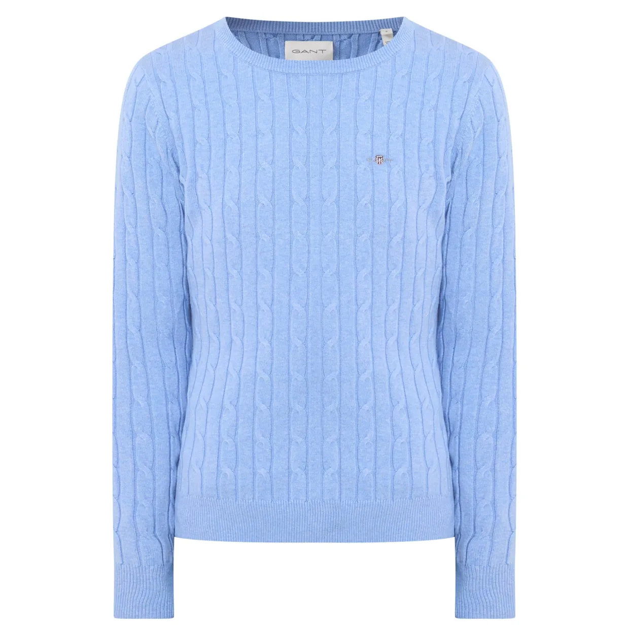 Shield Logo Cable Knit Sweater