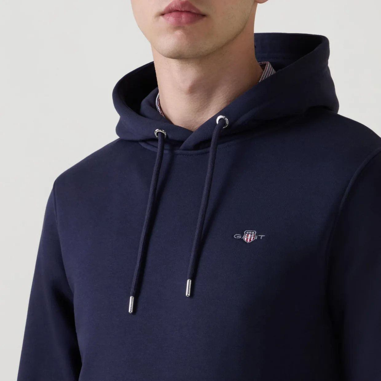 Shield Logo Drawstring Hoodie