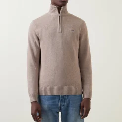 Shield Logo Half-Zip Sweater