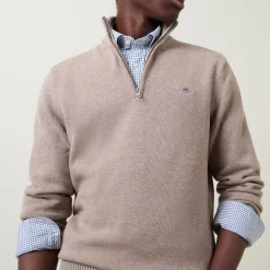 Shield Logo Half-Zip Sweater