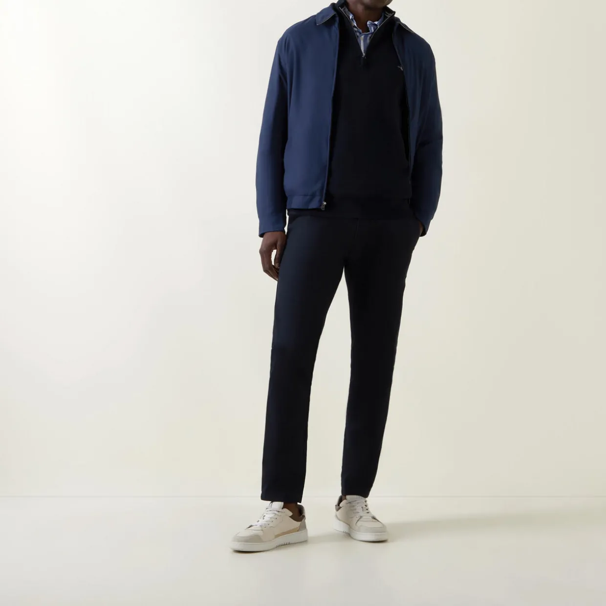Shield Logo Half-Zip Sweater