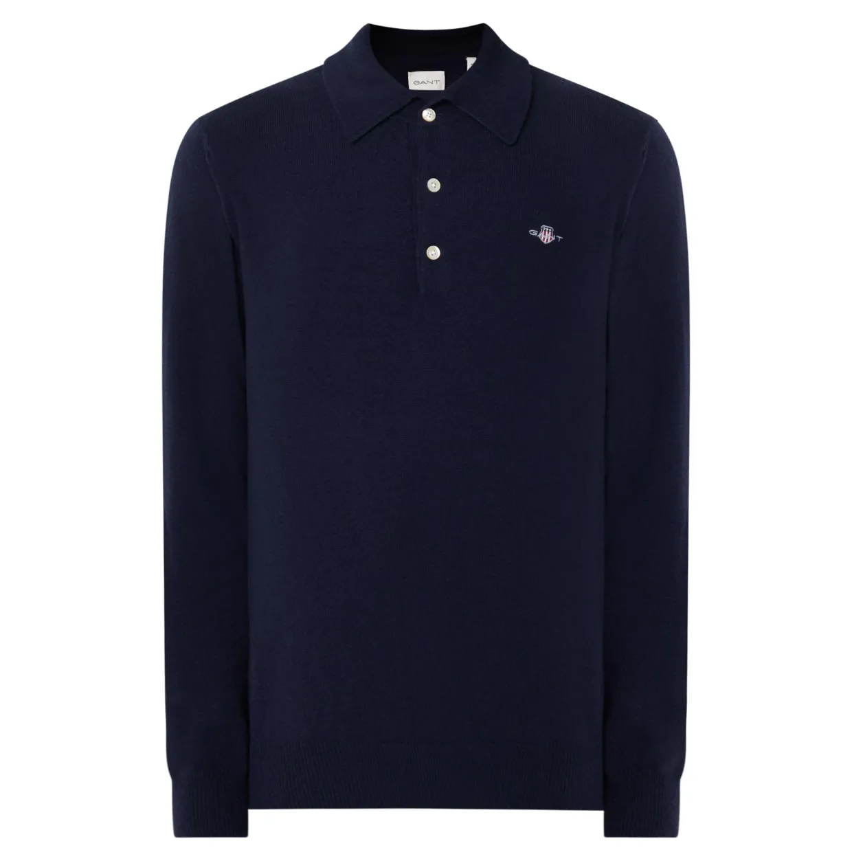 Shield Logo Knitted Polo Shirt