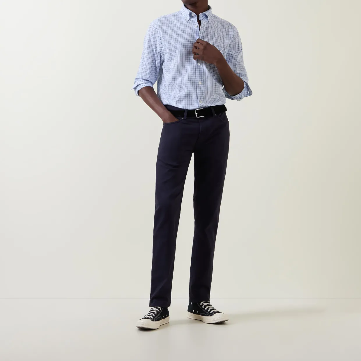 Shield Logo Micro Check Shirt
