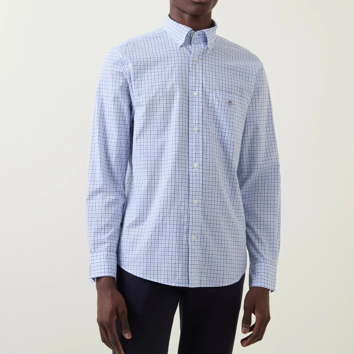 Shield Logo Micro Check Shirt