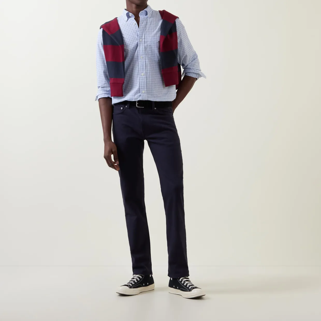 Shield Logo Micro Check Shirt