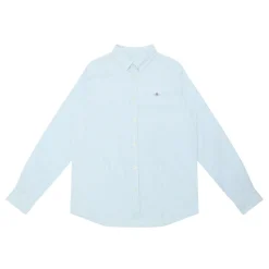 Shield Logo Pinstripe Oxford Shirt
