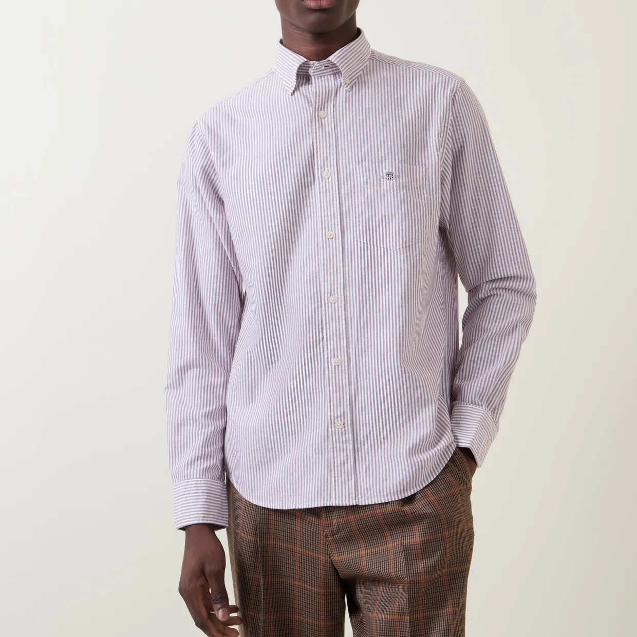 Shield Logo Striped Shirt