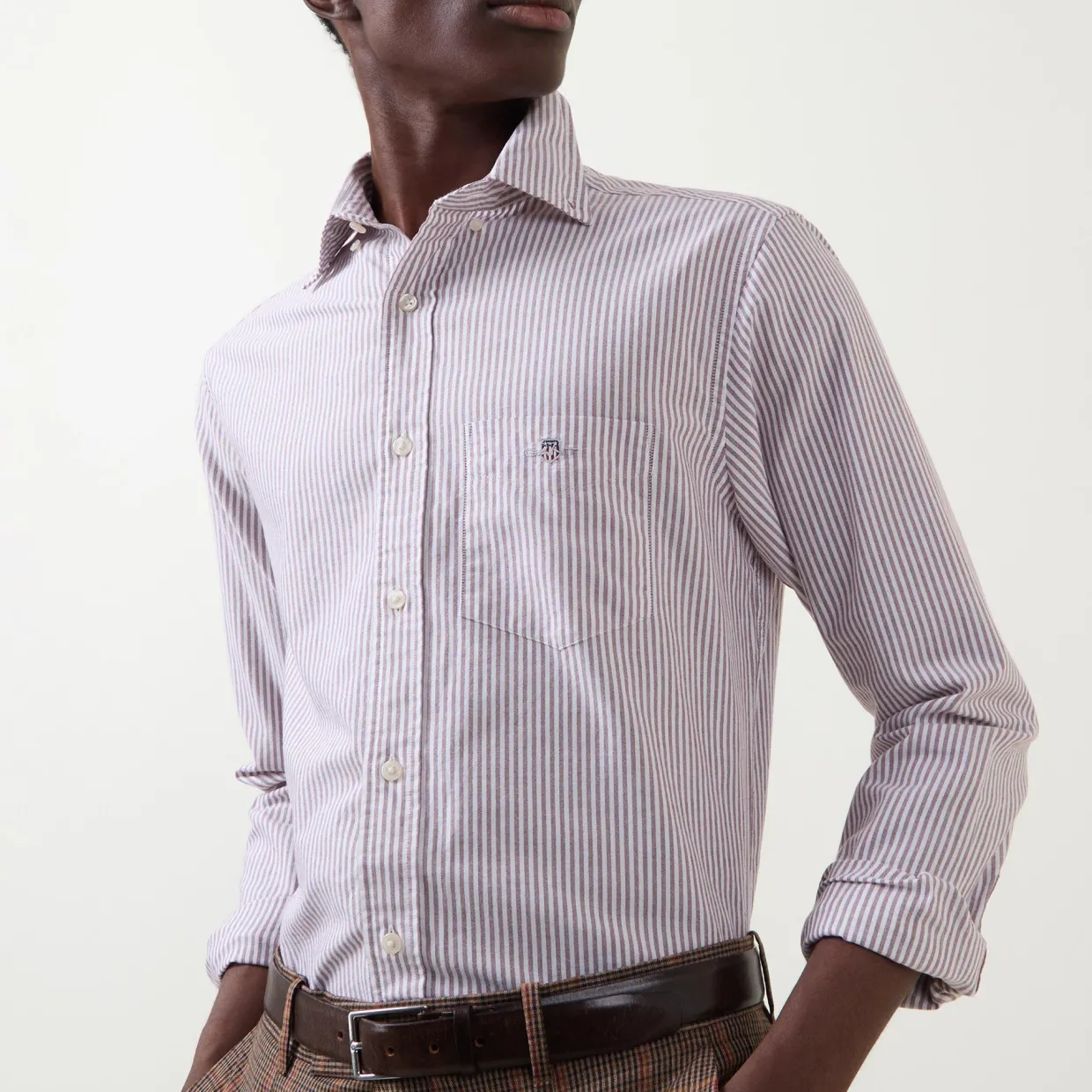 Shield Logo Striped Shirt
