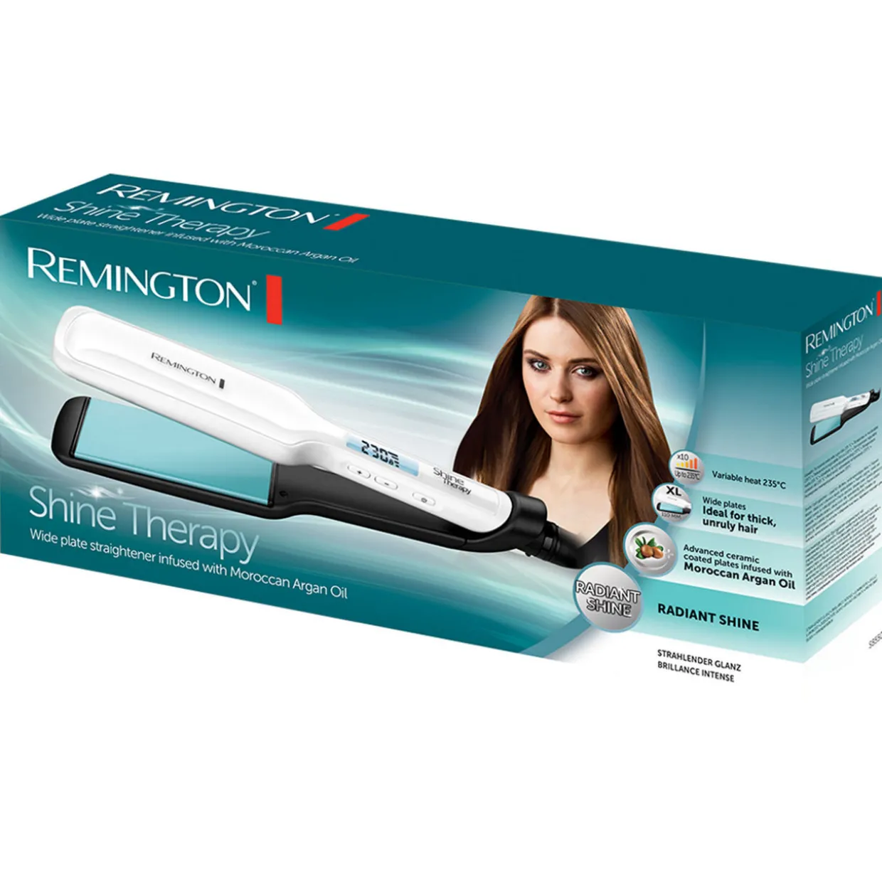 Shine Therapy Straightner Infused With Moroccan Argan Oil