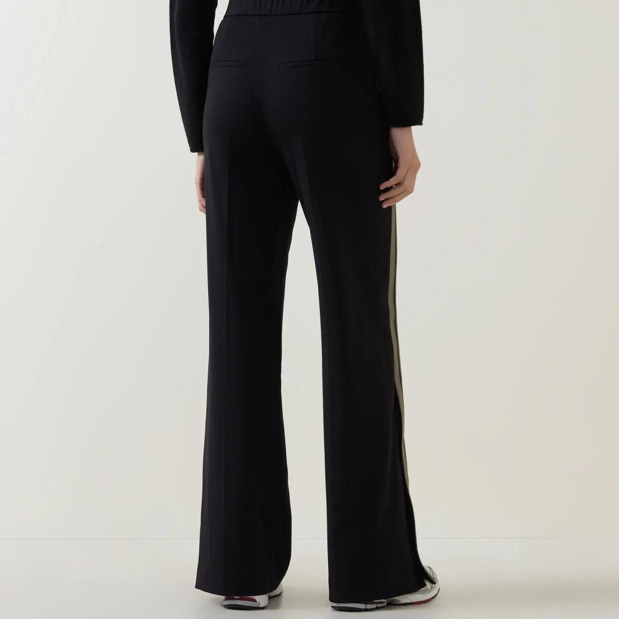 Side Stripe Wide Leg Trousers