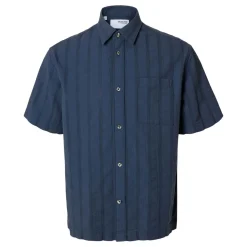Silas Seersucker Striped Shirt