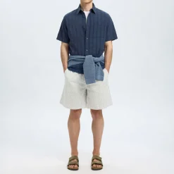 Silas Seersucker Striped Shirt