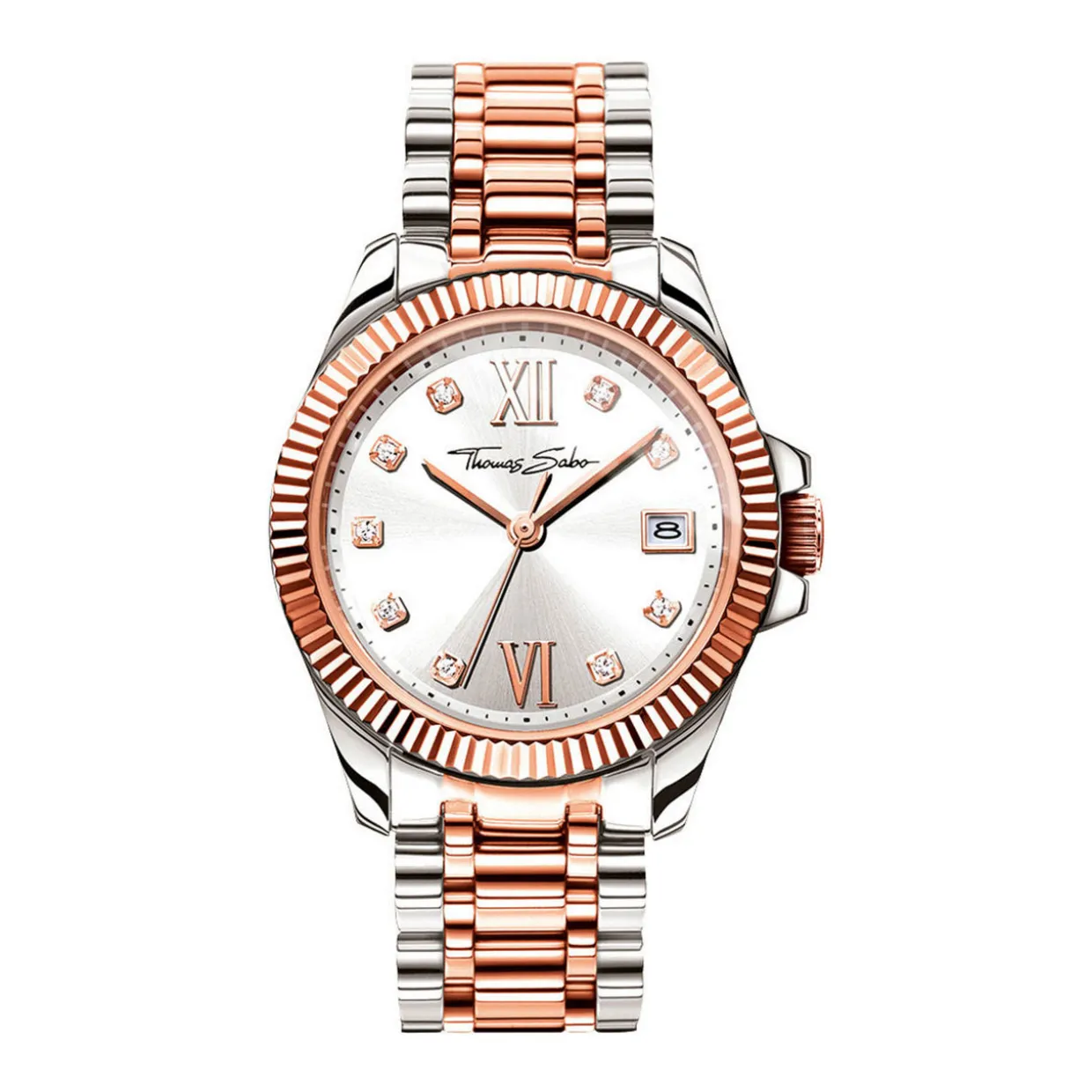 Silver Rose Watch