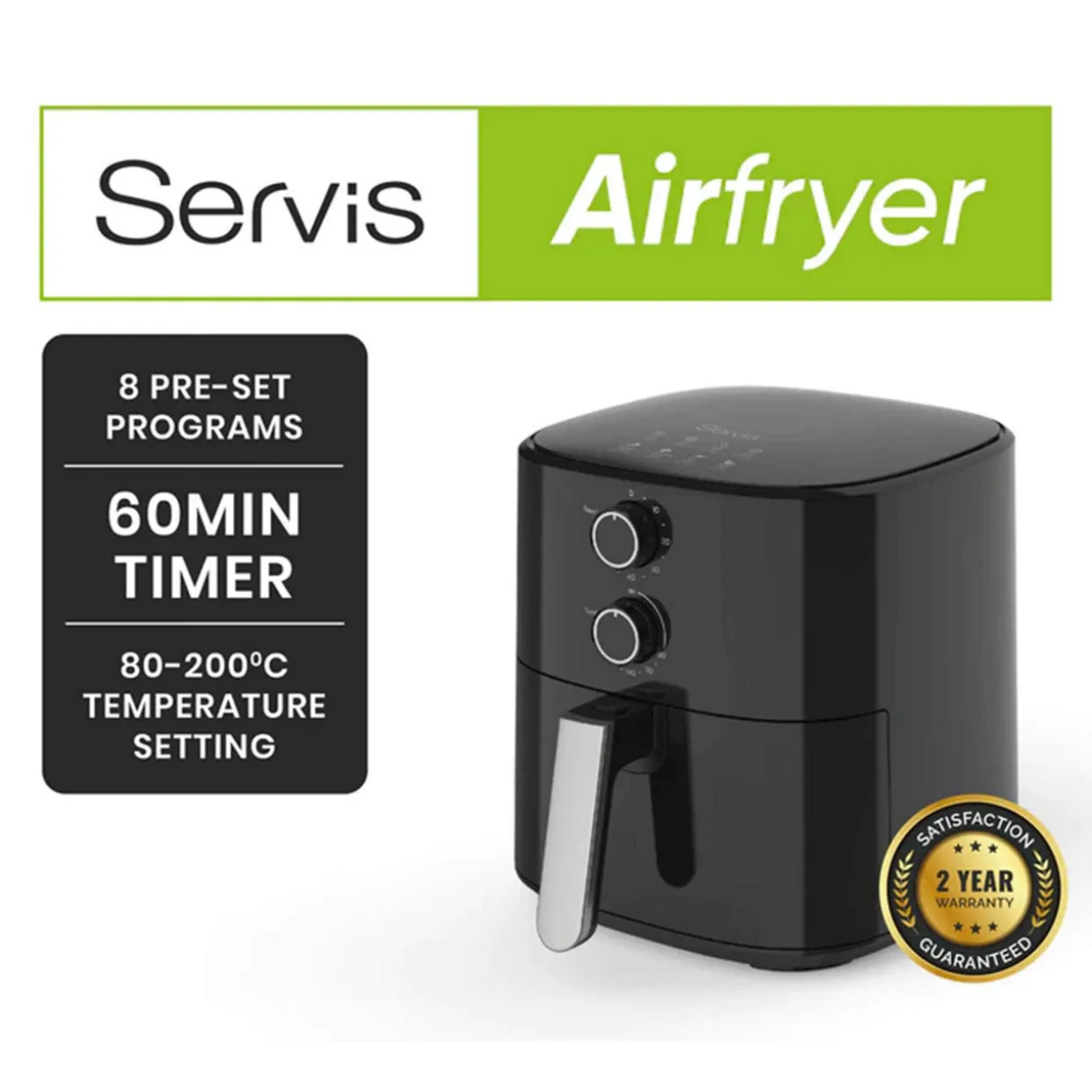 Single Drawer 5L 1550W Air Fryer