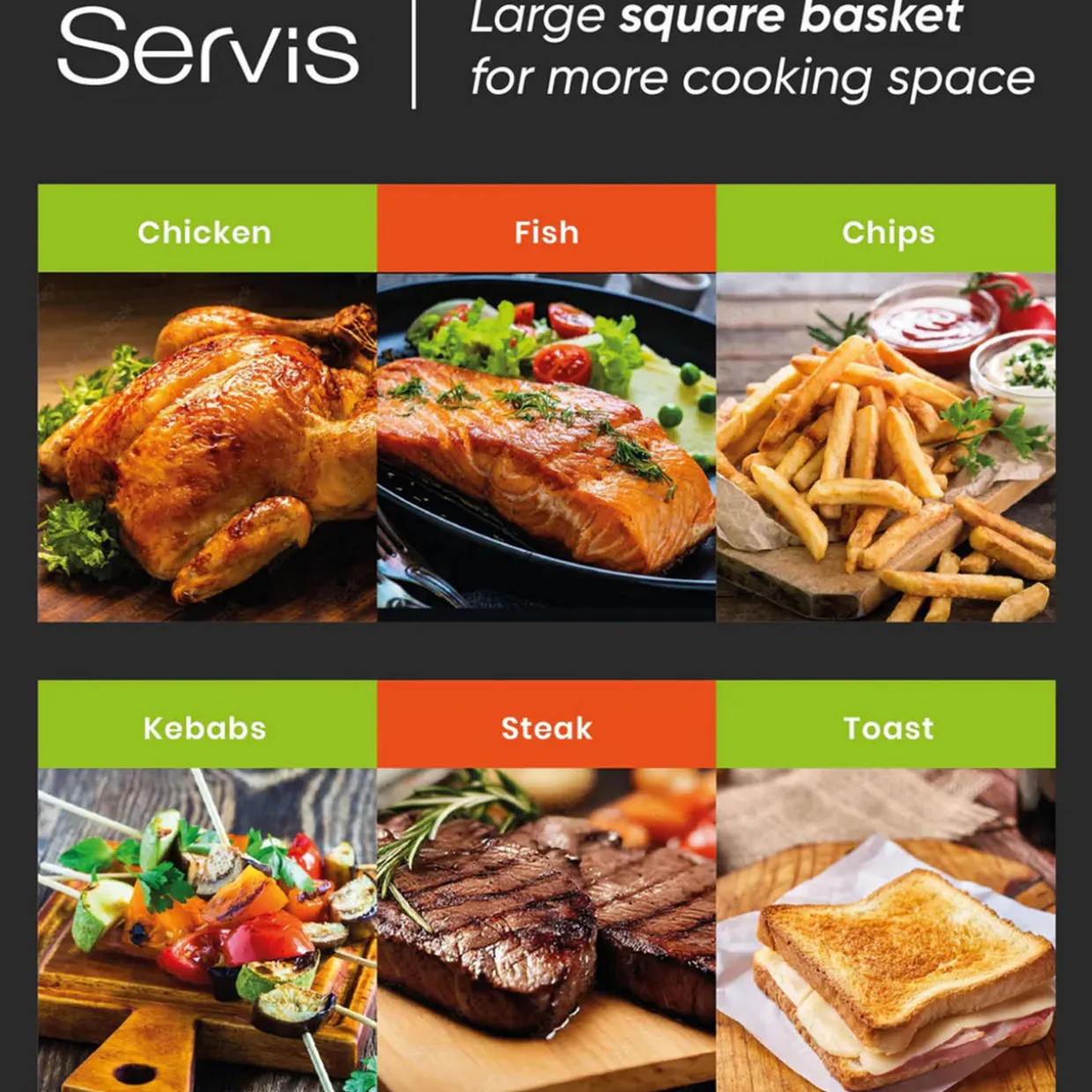 Single Drawer 5L 1550W Air Fryer