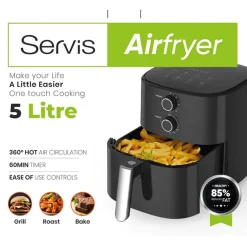 Single Drawer 5L 1550W Air Fryer