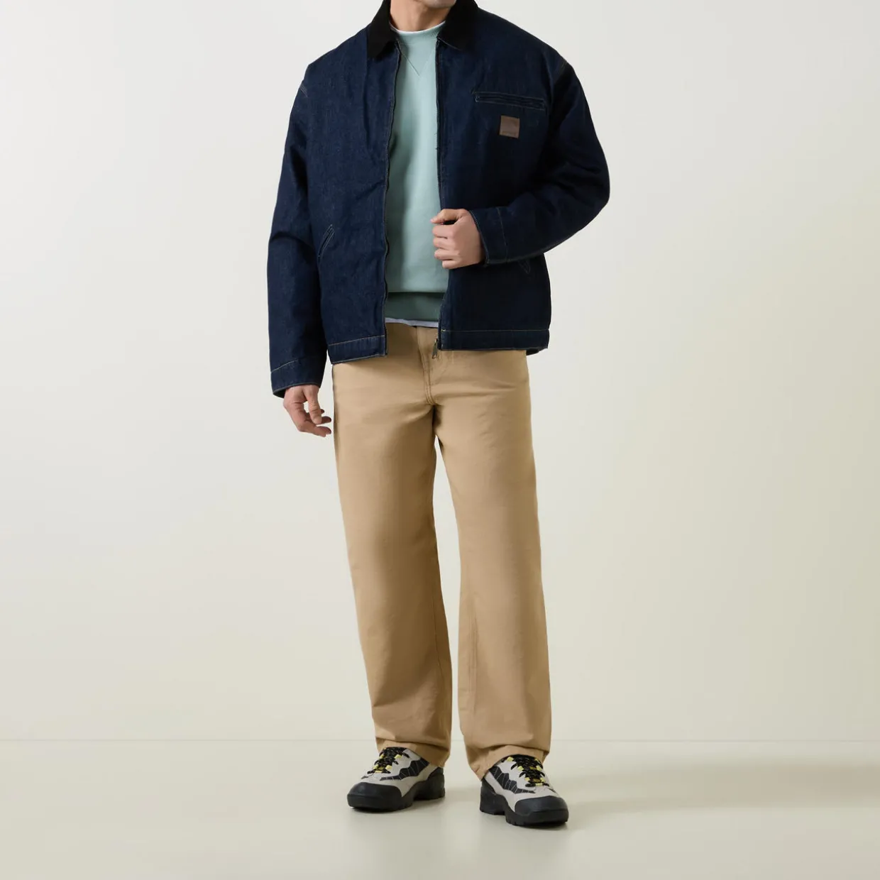 Single Knee Casual Trousers