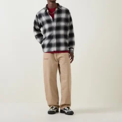 Single Knee Graphic Trousers