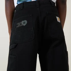 Single Knee Graphic Trousers