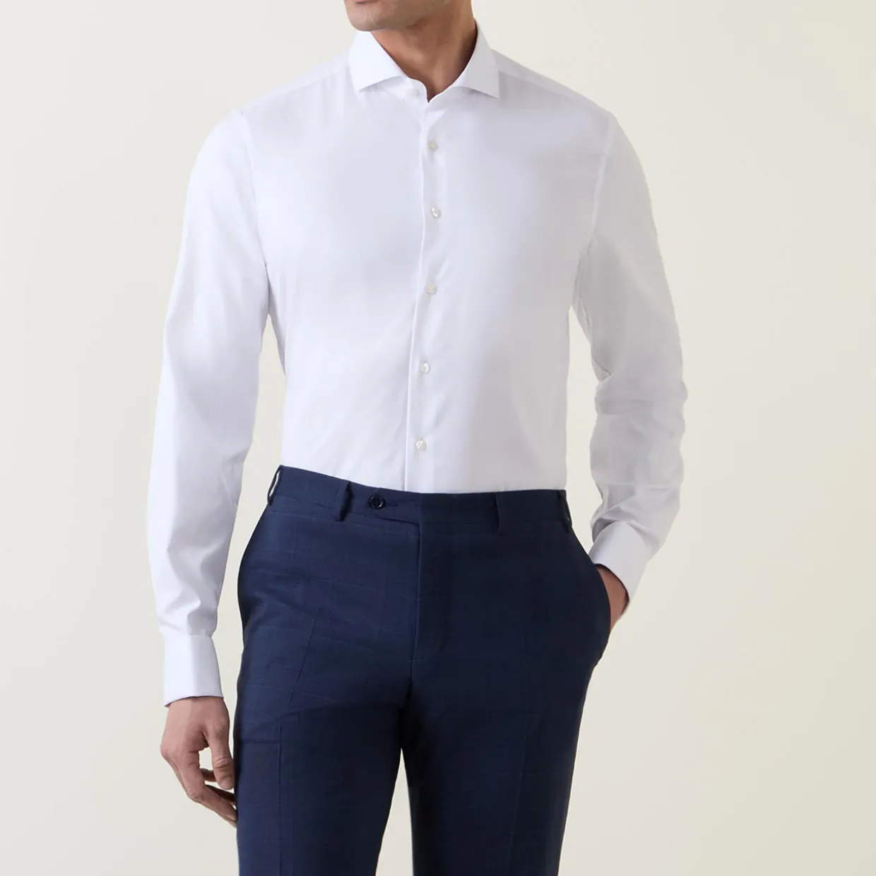 Single-Cuff Twill Formal Shirt