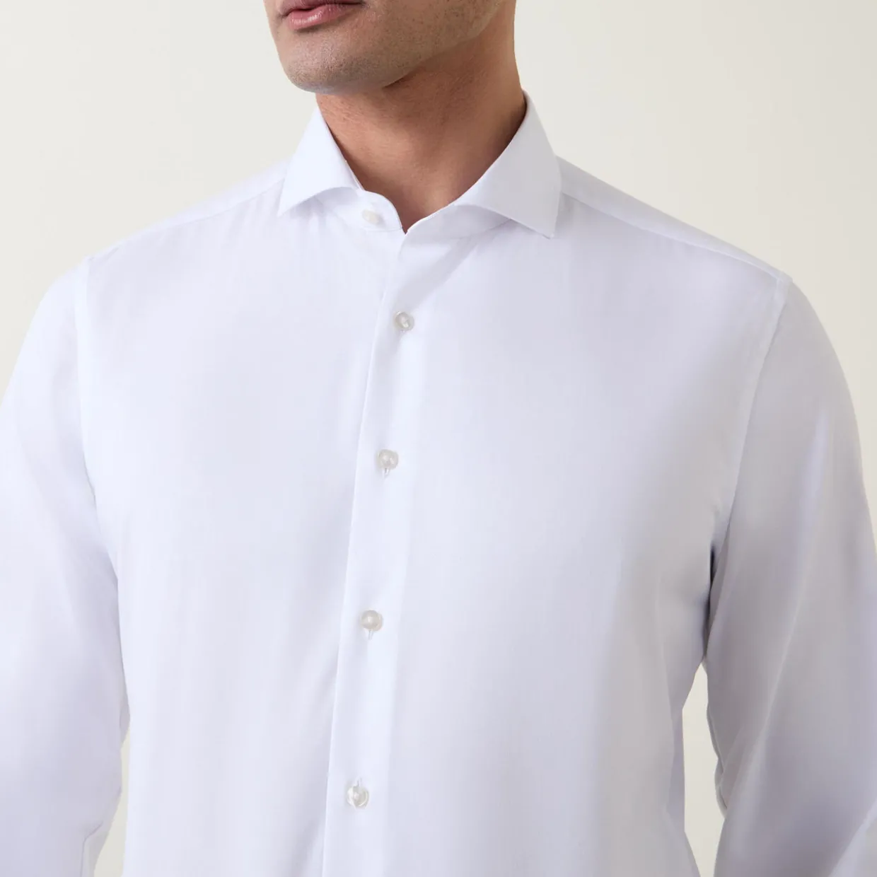 Single-Cuff Twill Formal Shirt