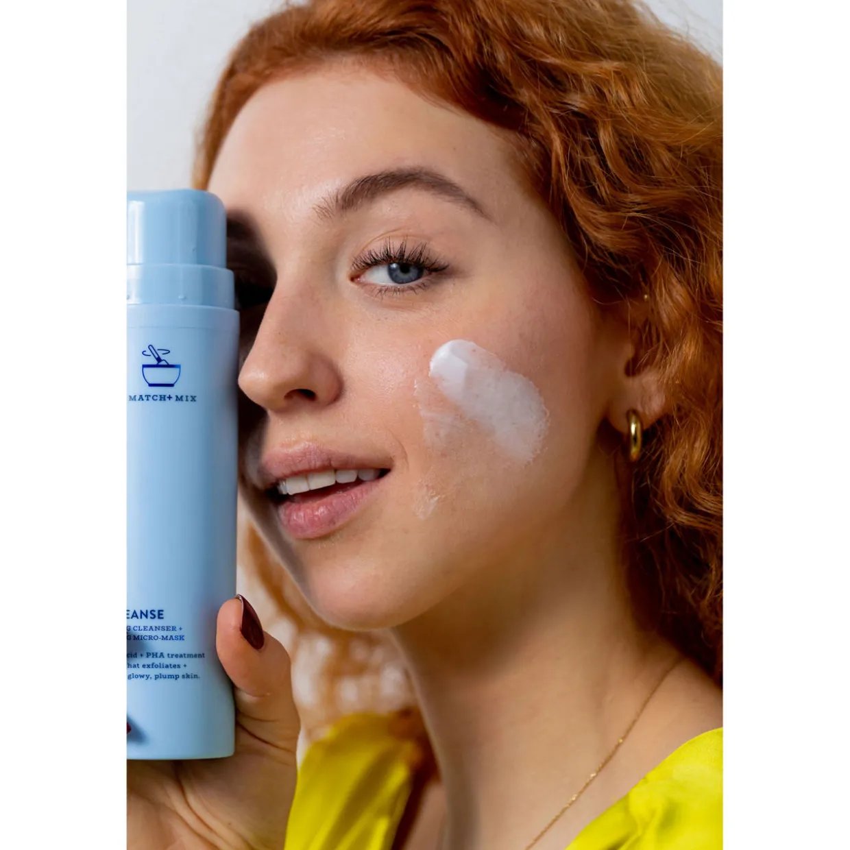 Skingredients AHA Cleanse Brightening + Exfoliating Lactic Acid Cleanser Refill Tube 100ml