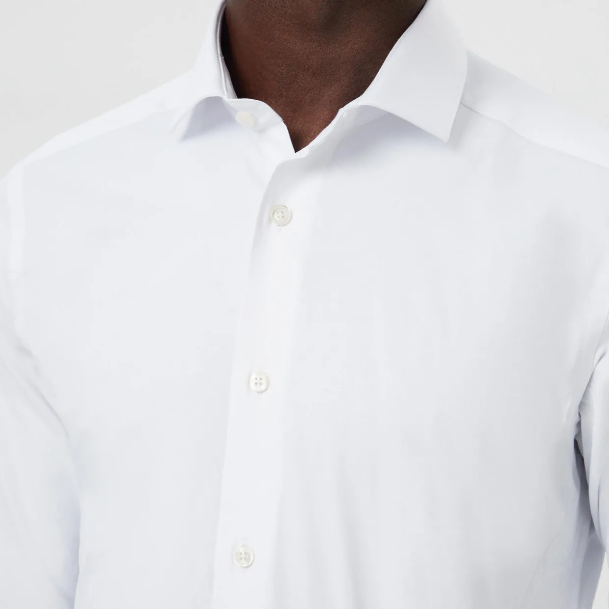 Slim Fit Cotton-Blend Stretch Shirt