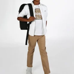 Slim Fit Tricolour Tag Chino Trousers