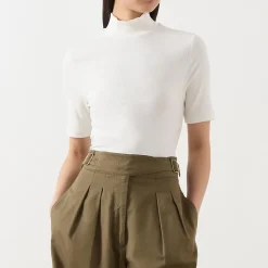 Slim Fit Turtleneck Top