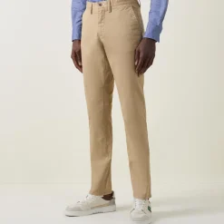 Slim-Fit Twill Trousers