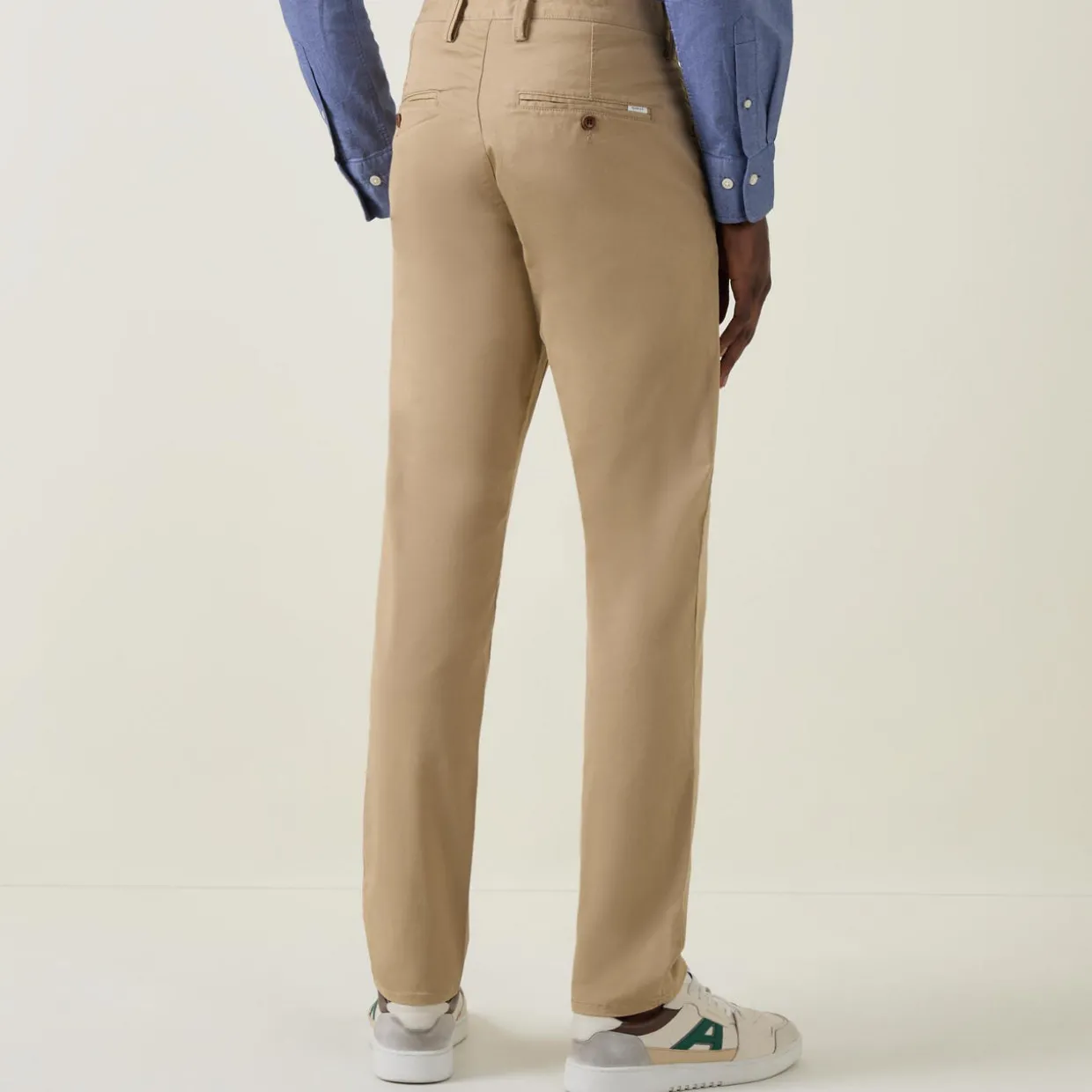 Slim-Fit Twill Trousers