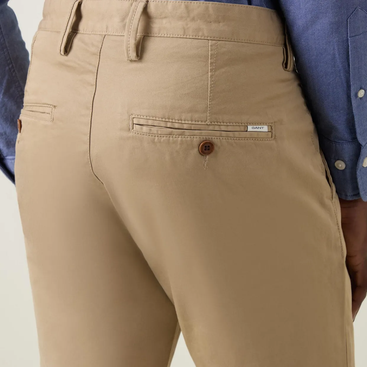 Slim-Fit Twill Trousers