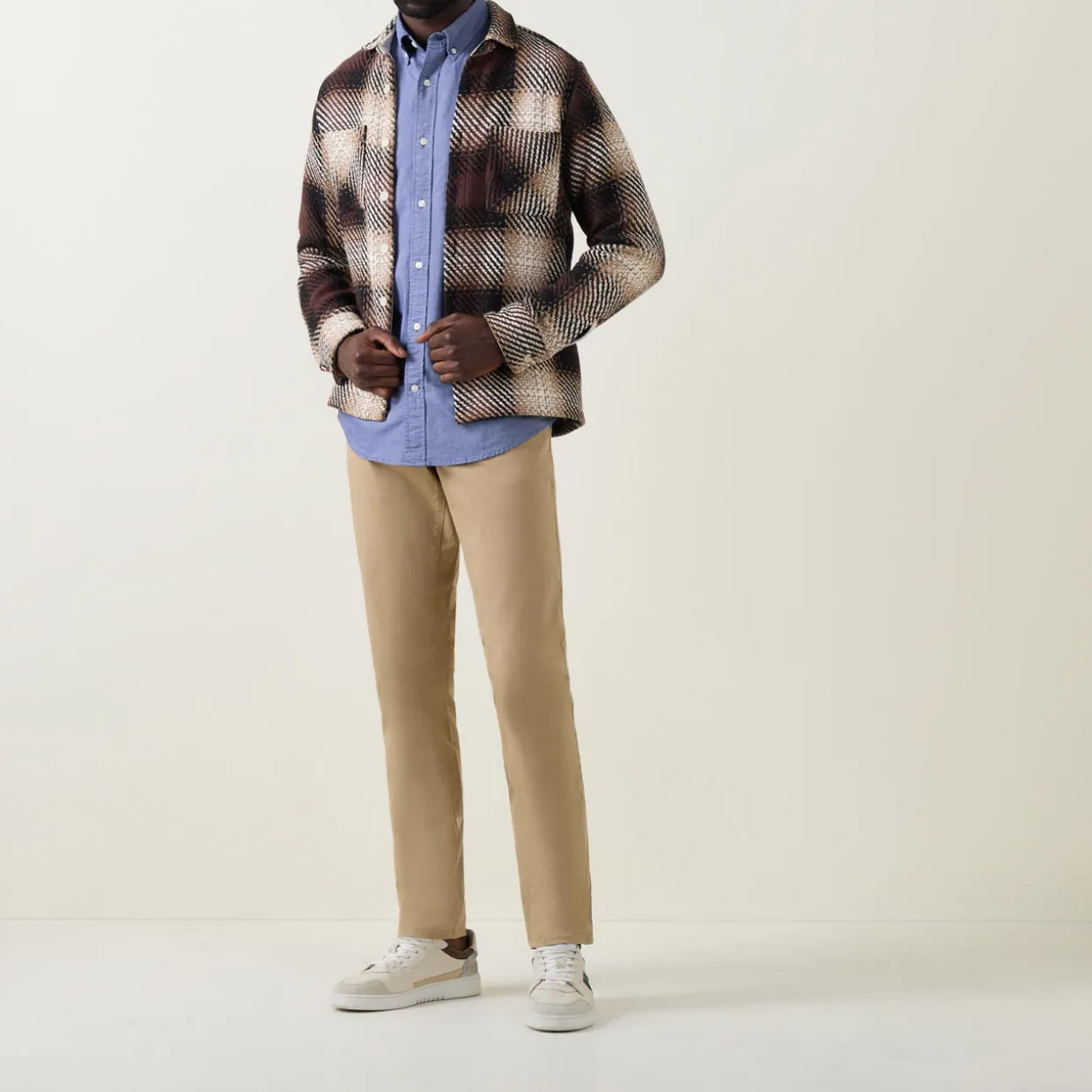 Slim-Fit Twill Trousers