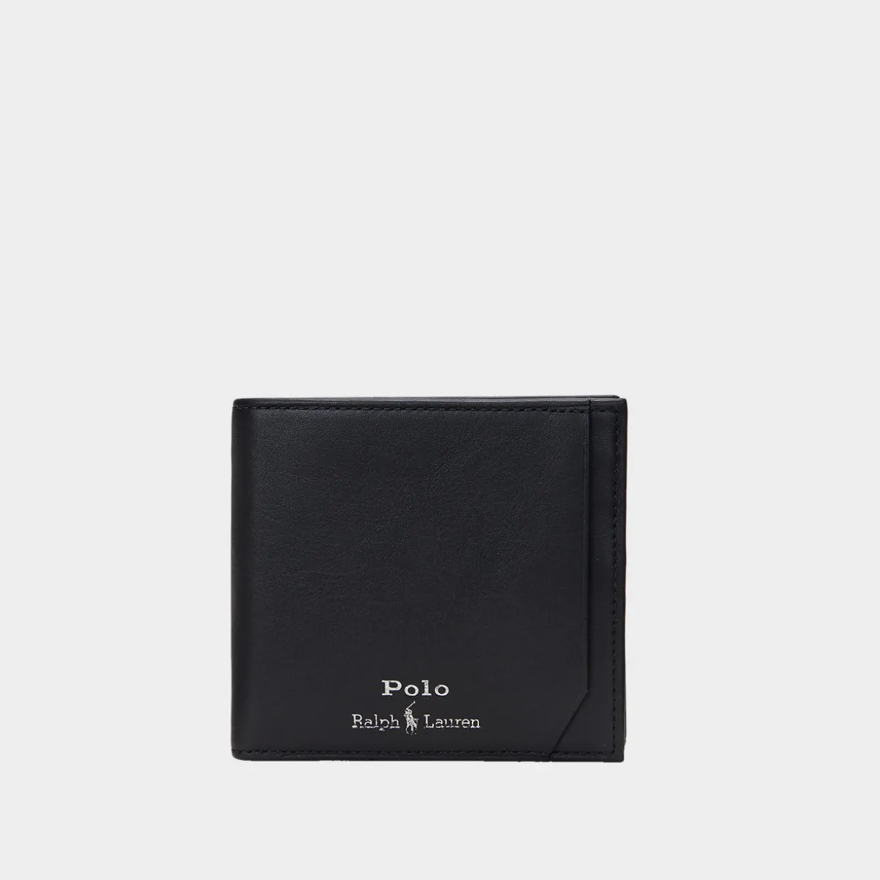 Smooth Leather Billfold Coin Wallet