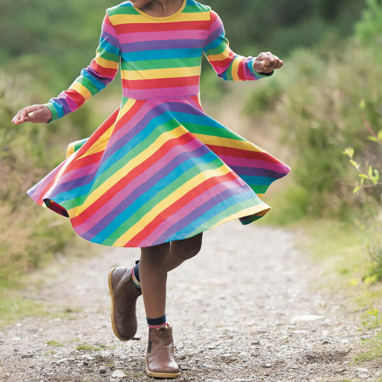 Sofia Striped Skater Dress