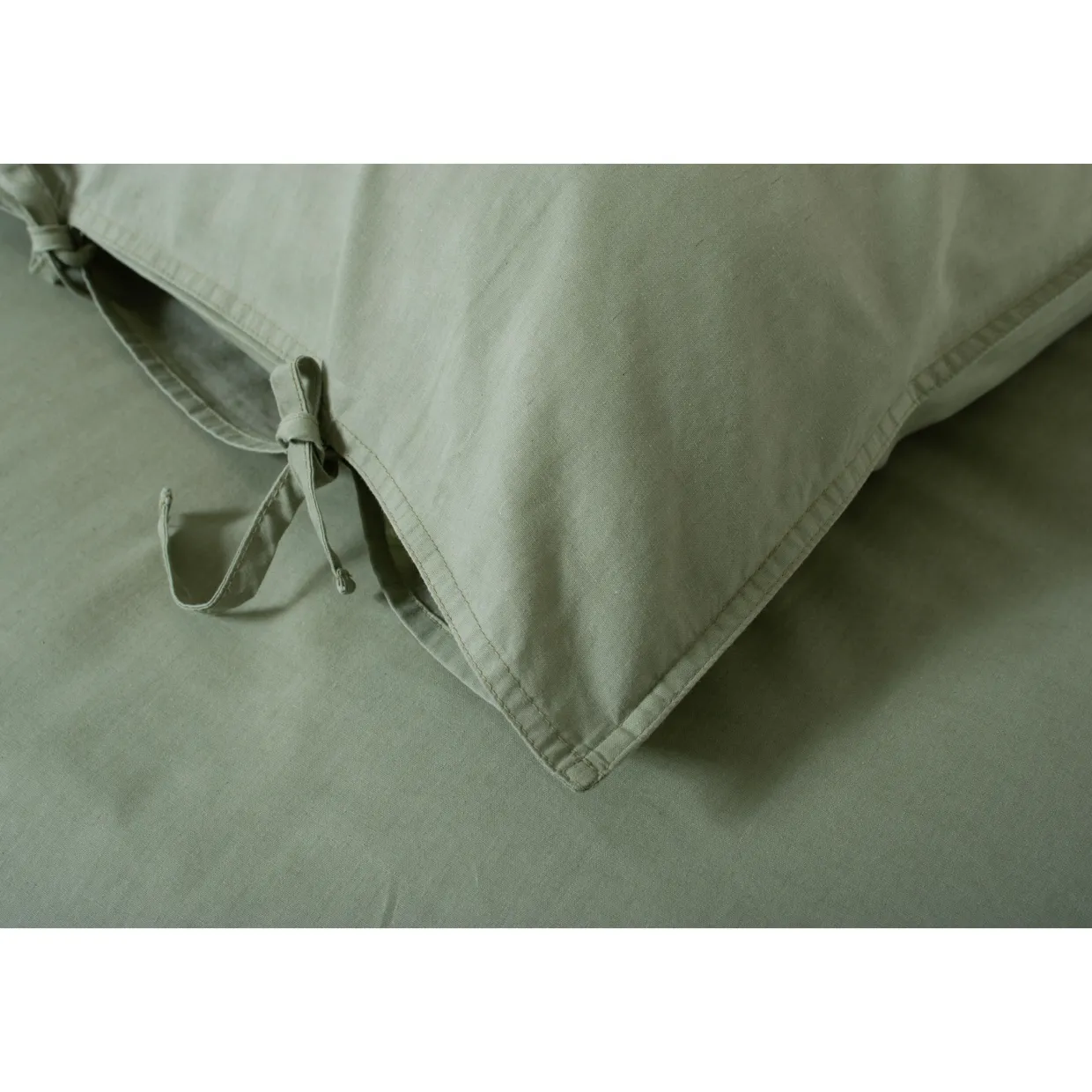 Soft Textured Duvet Set Green