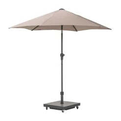 Soldano Parasol & Base Taupe 2.5m