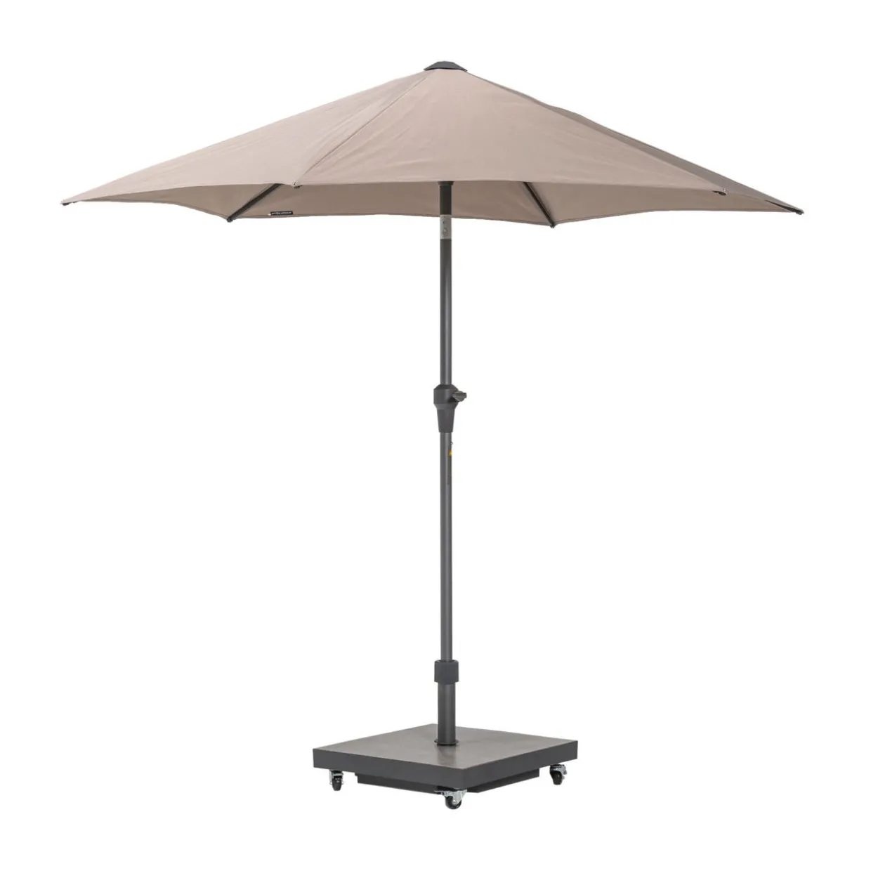 Soldano Parasol & Base Taupe 2.5m