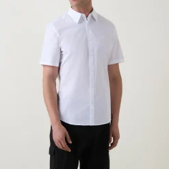 Solid Stretch Casual Shirt