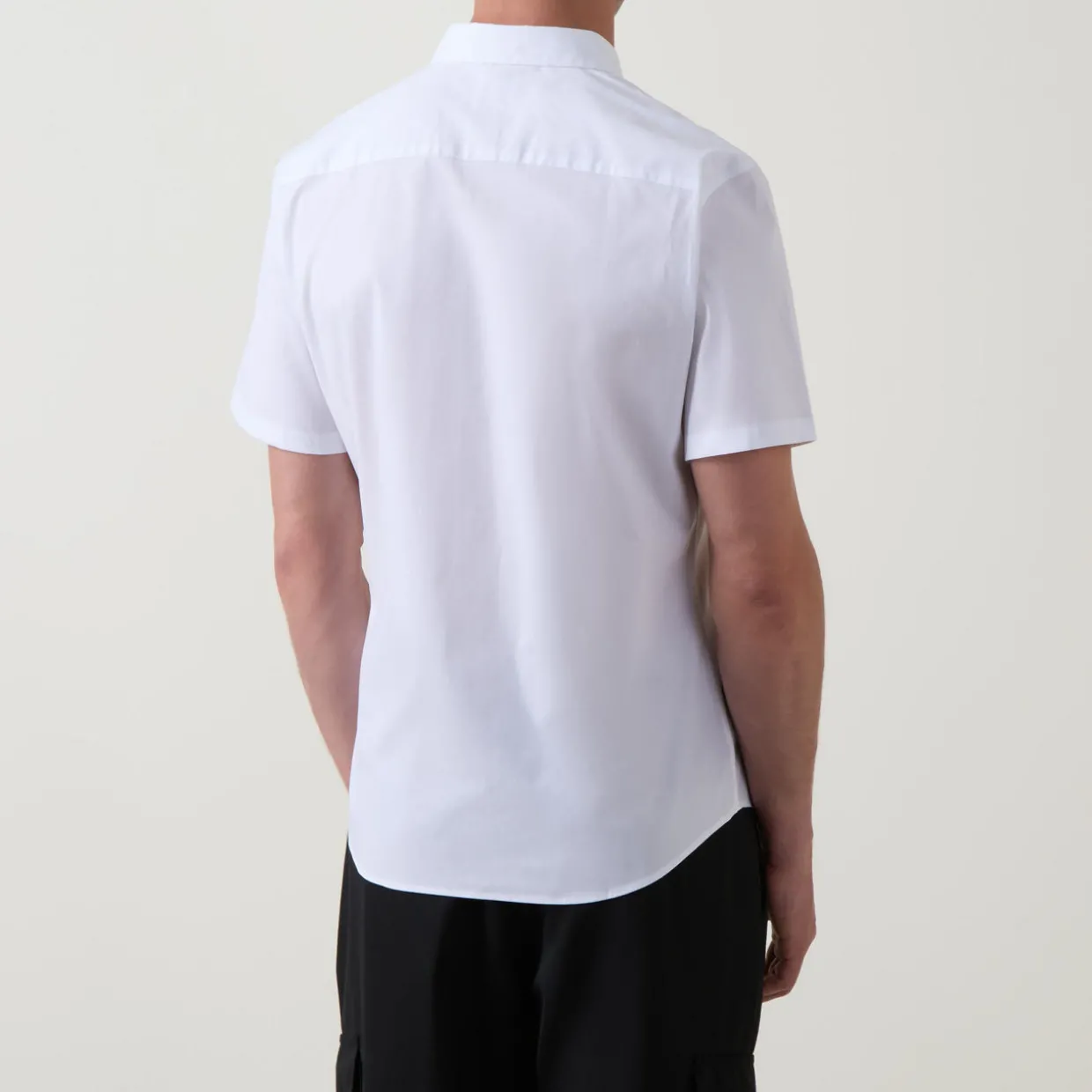 Solid Stretch Casual Shirt