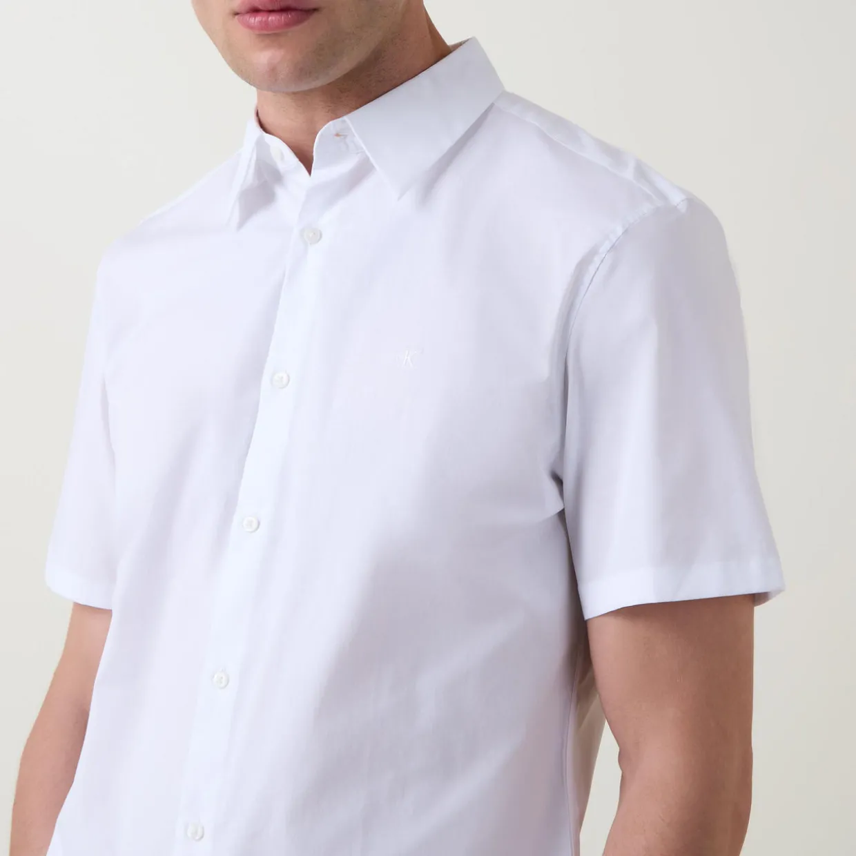 Solid Stretch Casual Shirt