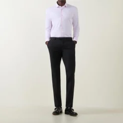 Solid Stretch Single-Cuff Shirt